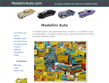 Tablet Screenshot of modelliniauto.com